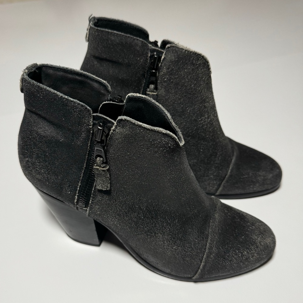 Rag & Bone Margot Distressed Leather Ankle Boots
